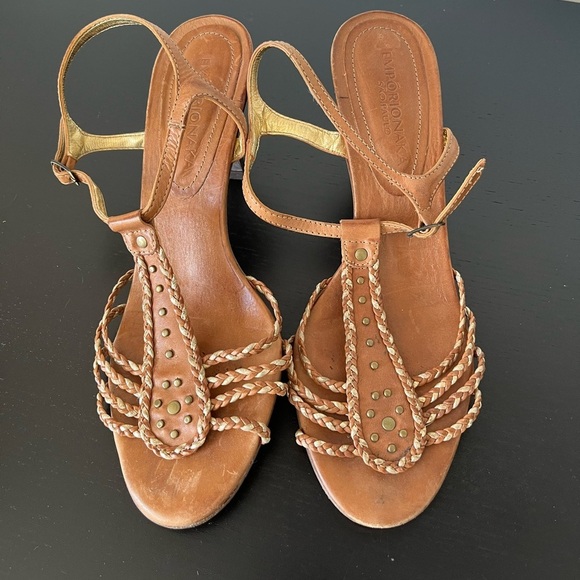 Emporiona Sao Paulo Brown Sandals with Braided Straps size 8 - Picture 3 of 8
